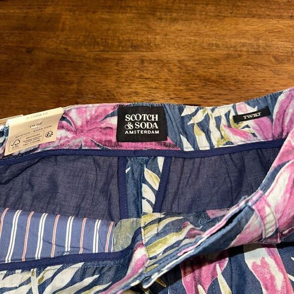 NWT Scotch & Soda Twilt Allover Printed Soft Shorts - Picture 6 of 9